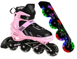 rolki-regulowane-lyzworolki-rekreacyjne-kolka-led-kauczukowe-dzieciece