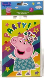 zaproszenia-urodzinowe-z-kopertami-swinka-peppa