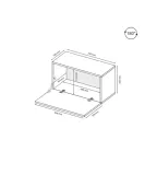 biala-szafka-wiszaca-70cm-box-polysk-stan-nowy