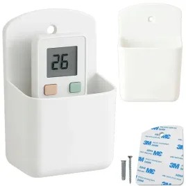 uchwyt-scienny-wieszak-organizer-na-pilota-tv-audio-led-bialy-samoprzylepny