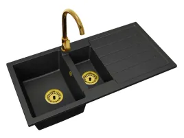 kuchenny-zlewozmywak-granitowy-15-komory-bateria-deco-zloto