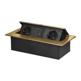 zlote-gniazdo-blatowe-schuko-wpuszczane-do-kuchni-z-usb-a-c-orno