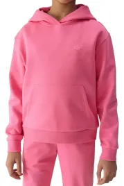 bluza-dresowa-nierozpinana-z-kapturem-dziewczeca-4f-r-158