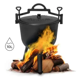 kociolek-zeliwny-stojacy-10l-garnek-mysliwski-ognisko-grill-multigarden