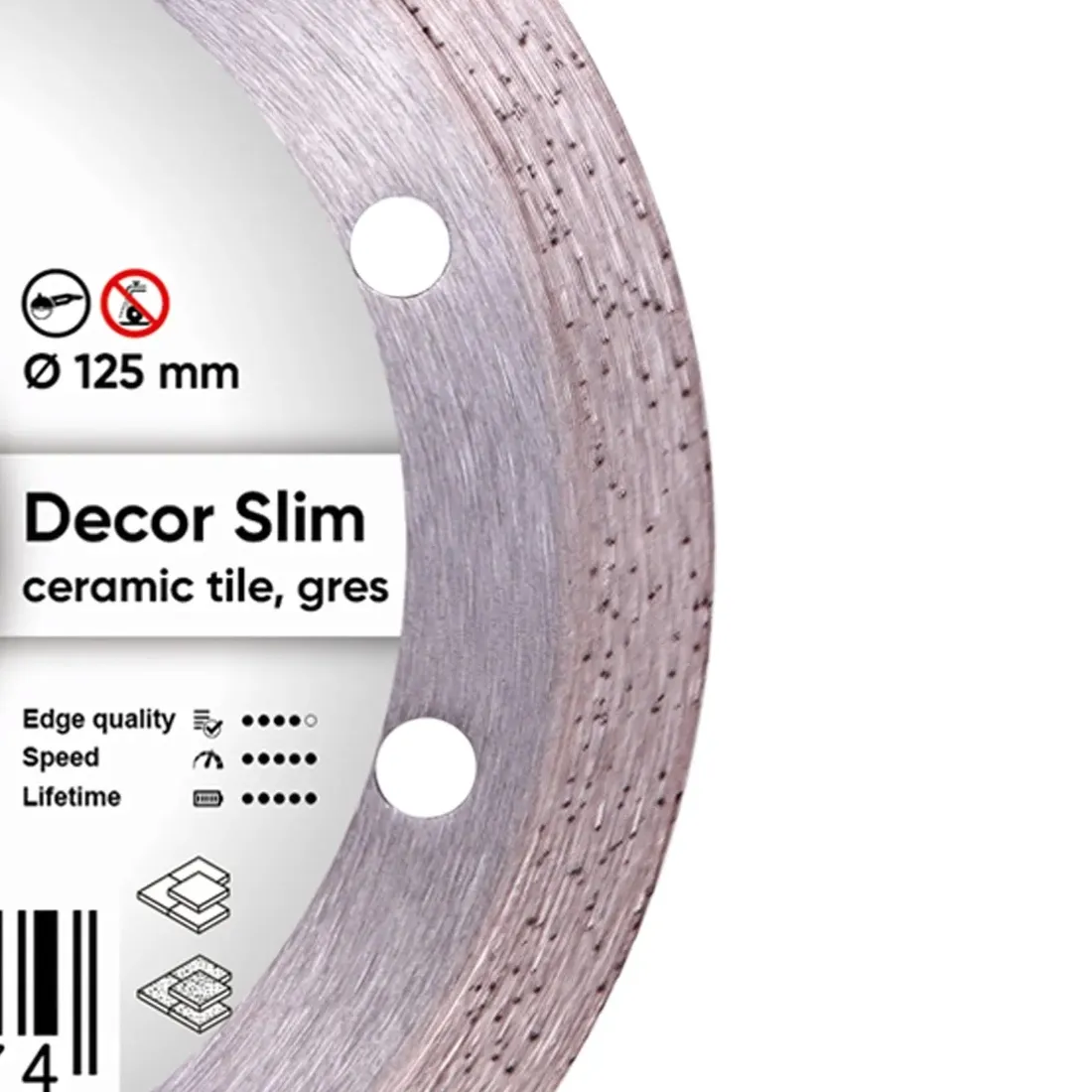 tarcza-do-gresu-ceramiki-distar-decor-slim-125mm-stan-nowy