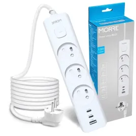 przedluzacz-listwa-3xac-2xusb-c-1xusb-a-1-5m-on-off-3680w-do-biura-domu