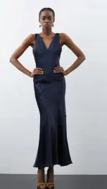 karen-millen-sukienka-satynowa-granatowa-42-1y1v