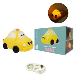 lampka-nocna-led-dziecieca-samochodzik-autko-taxi-pod-usb-miekka-interblue