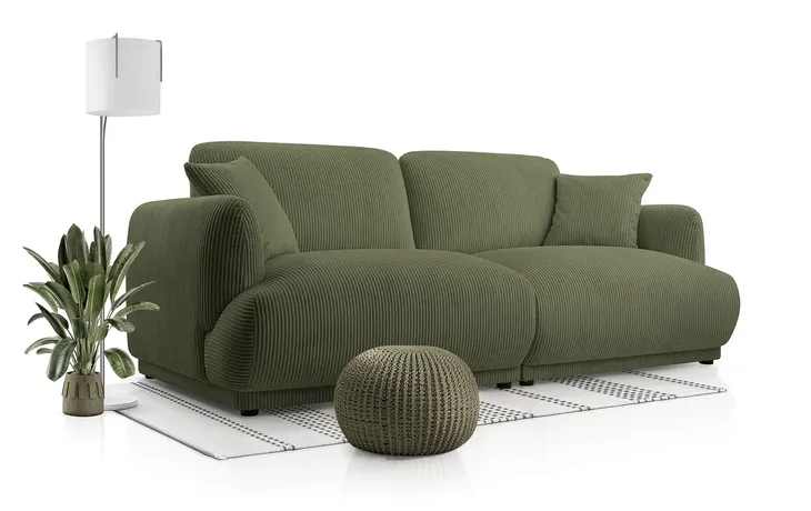 Nowoczesna Wygodna Kanapa, Sofa CHACCO 206cm, Sofa Modułowa, Sprężyny,IIIgr