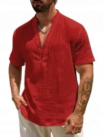 shein-czerwona-meska-koszulka-polo-z-guzikami-i-krotkim-rekawem-m-1dg