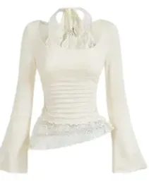 shein-damska-bluzka-bezowa-z-dlugim-rekawkiem-koronka-m-1di