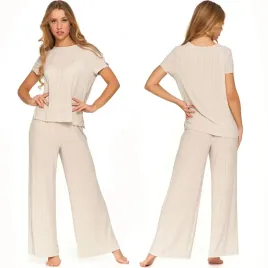moraj-pdd5000-011-bezowy-krotki-rekaw-dlugie-spodnie-nocna-2xl-pizama
