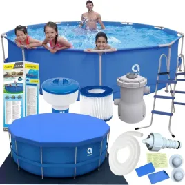 basen-stelazowy-ogrodowy-450x90cm-avenli-pvc-pompa-drabinka-mata-zestaw