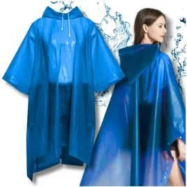 niebieskie-wodoodporne-poncho-na-rower-motocykl-przeciwdeszczowe-unisex