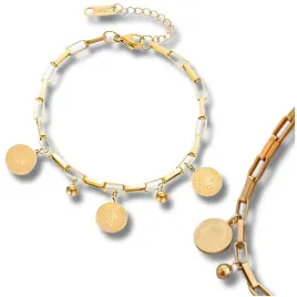 bransoletka-zlota-stal-chirurgiczna-elegancka-zawieszka-monety-lancuch