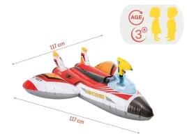 materac-do-plywania-dmuchany-samolot-czerwony-intex-57536-model-2025