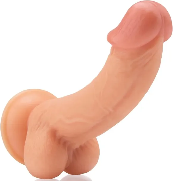 SZTUCZNY MĘSKI PENIS DILDO CZŁONEK Z PRZYSSAWKĄ REALISTYCZNY DONG