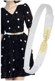 damski-pasek-elastyczny-klasyczny-listki-bialy-do-sukienki-elegancki-waski