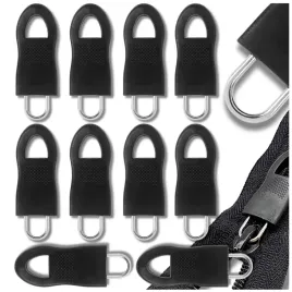 gumowe-zawieszki-10-szt-uchwyt-do-suwakow-zamkow-blyskawicznych-czarne