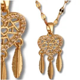 zloty-naszyjnik-stal-chirurgiczna-serce-lapacz-snow-elegancki-pozlacany-18k