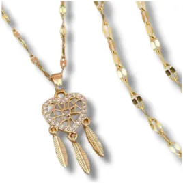 zloty-naszyjnik-stal-chirurgiczna-serce-lapacz-snow-elegancki-pozlacany-18k