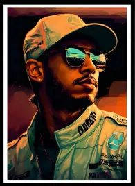 plakat-na-sciane-do-salonu-pastelowy-levis-hamilton-formula-1-100x70cm