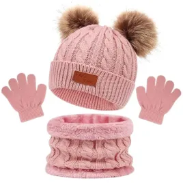 dziecieca-czapka-komplet-rekawiczki-zima-komin-dzieciecy-prazek-zestaw-pink