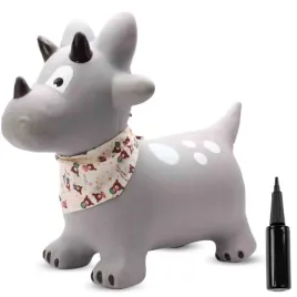 skoczek-dla-dzieci-dino-59-cm-szary-z-bandana-do-skaknia-z-pompka