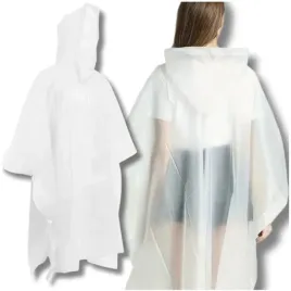 biale-wodoodporne-poncho-na-rower-motocykl-przeciwdeszczowe-unisex