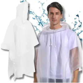 biale-wodoodporne-poncho-na-rower-motocykl-przeciwdeszczowe-unisex