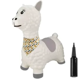 skoczek-gumowy-dla-dzieci-alpaka-55cm-bialy-z-band