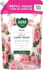mydlo-w-plynie-do-rak-uzupelniajace-roza-aura-care-1000-ml