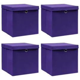 pudelka-z-pokrywami-4-szt-fioletowe-32x32x32-cm-tkanina-lumarko