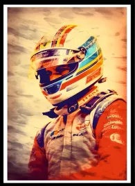 plakat-na-sciane-do-salonu-fernando-alonso-przygotowanie-formula-1-100x70cm