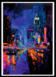 plakat-na-sciane-do-salonu-rozmyte-malowane-nowoczesne-miasto-100x70-cm