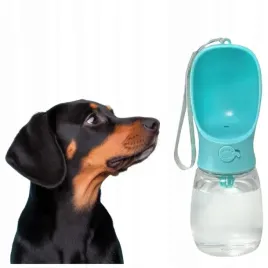 butelka-turystyczna-podrozne-poidlo-z-miska-dla-psa-kota-niebieska-350-ml