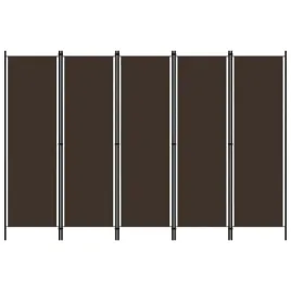 parawan-5-panelowy-brazowy-250-x-180-cm-lumarko