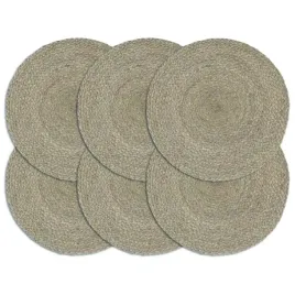 maty-na-stol-6-szt-gladkie-szare-38-cm-okragle-juta-lumarko