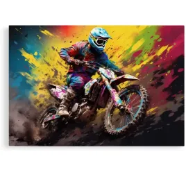 2-x-obraz-90x60-samochody-motor-cross-aprilla-kawasaki-enduro-abstrakcja-ar