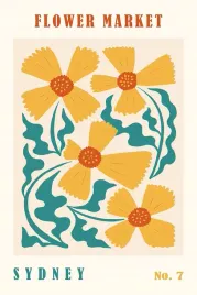 2-x-plakat-90x60-kwiaty-minimalizm-nowoczesny-miasta-sydeny-bez-boho-12-wzo