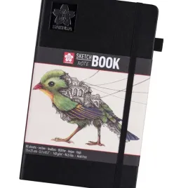 2-x-notatnik-80-arkuszy-szkicownik-sakura-140g-czarny-maly-kieszonkowy-13x2