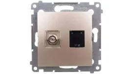 simon-54-gniazdo-antenowe-typu-f-komputerowe-rj45-kat-6-zloty-mat-dasfrj45