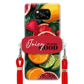 etui-do-xiaomi-poco-x3-czerwona-smycz-crossbody-uchwyt-juice-mood-owoce