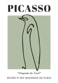 2-x-plakat-841x594-a1-picasso-nowoczesny-linie-minimalizm-vintage-pingwin