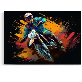 2-x-obraz-90x60-samochody-motor-cross-aprilla-kawasaki-enduro-abstrakcja-ar