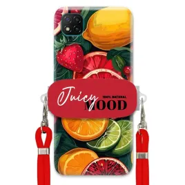 etui-do-xiaomi-poco-c3-czerwona-smycz-crossbody-uchwyt-juice-mood-owoce
