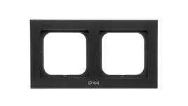 sonata-ramka-podwojna-do-lacznikow-ip44-czarny-metalik-rh-2r-33