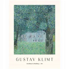 2-x-plakat-80x60-gustaw-klimt-wiejski-domek-stodola-reprodukcja-boho-20-wzo