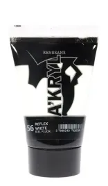 2-x-farba-akrylowa-a-kryl-artystyczna-renesans-100ml-56-biel-fluorescencyjn