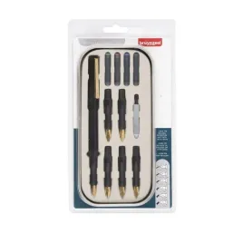 2-x-zestaw-do-kaligrafii-14-szt-bruynzeel-fxcellent-artystyczny-pioro-wklad